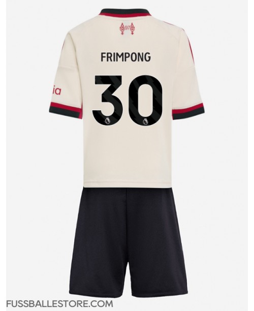 Günstige Liverpool Jeremie Frimpong #30 Auswärts Trikotsatzt Kinder 2025-26 Kurzarm (+ Kurze Hosen)